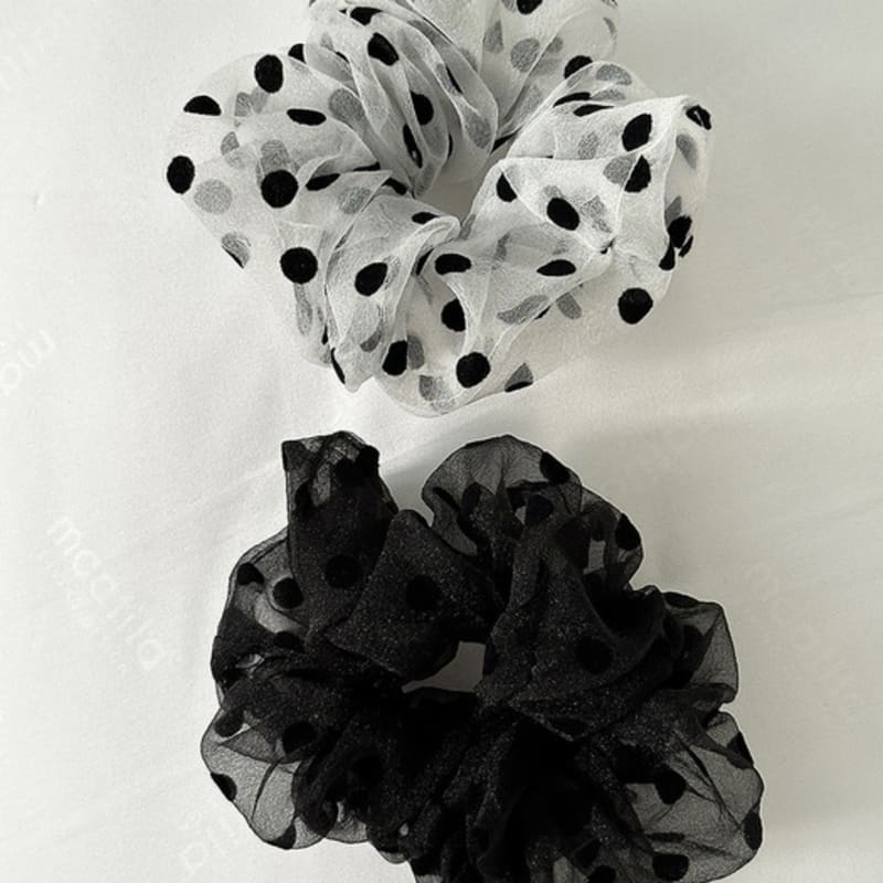 Mosxe Dot Hair Scrunchie (2color)