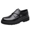 Casual Leather Shoes Men's New Breathable British Style Business Platform Heightening Munch Shoes Leather Shoes