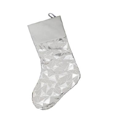 Großer Weihnachtsstrumpf Weicher Stoff Feiertags-Hängesocke Festival Hängeornament für Kaminsimse Haustür-Ausstellung