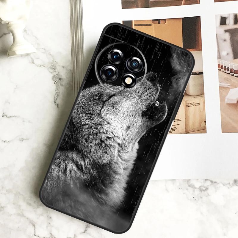Wolf Howls Art Case For OnePlus 12 12R 11 9 10 Pro 10R 9R 8T 10T Nord CE 2 3 Lite 2T N10 N20 N30 CE4 Cover