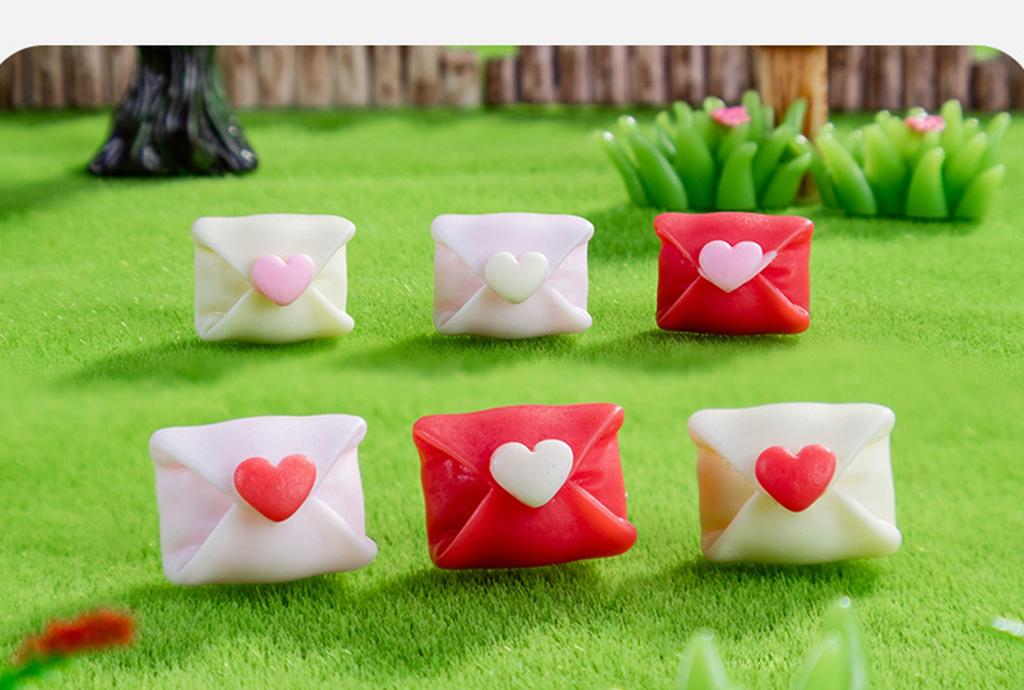 10-300 Play Scene Decoration Mini Colored Envelope Series Flat Back Manicure Parts Embellishments For Hair Bows Accessorie Toys