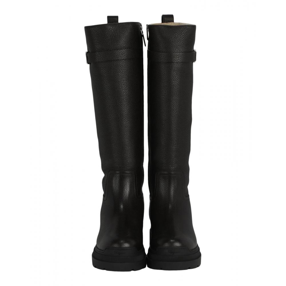 Salvatore Ferragamo Ryder F Knee High Boots Black