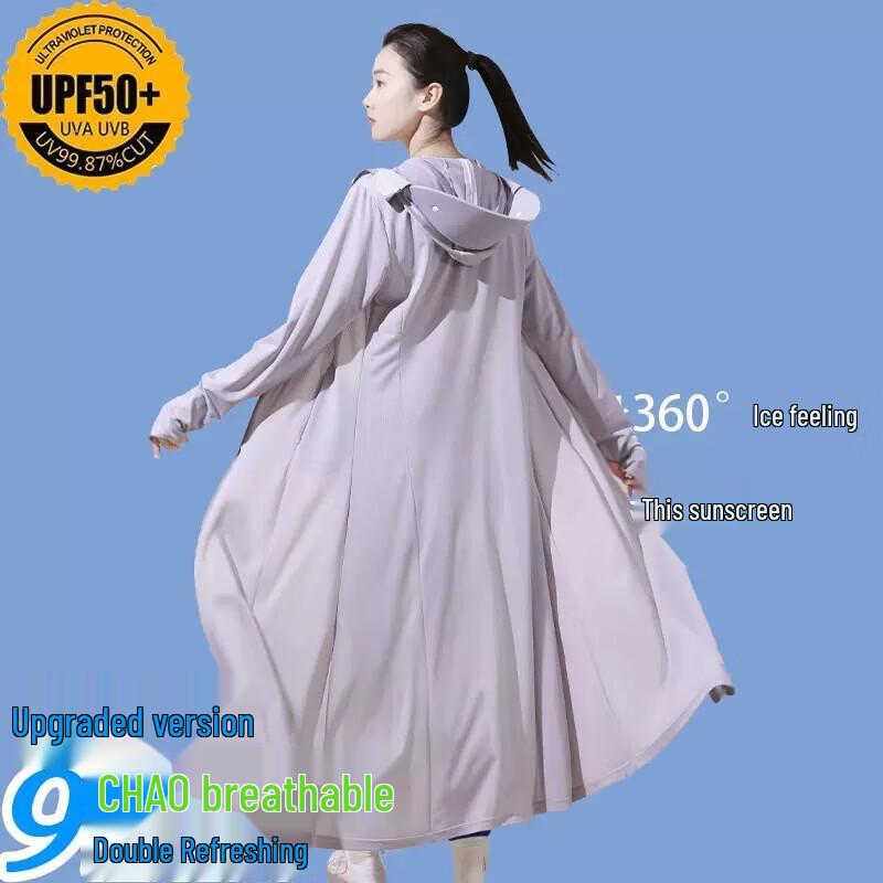 Unisex Langarm Eis Seide Sonnenschutz Einteiler