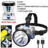 LED Strong Bald Headlight Ultra Bright Rechargeable Head Wear Flashlight Night Fishing Working Miner's Light Field Long Distance