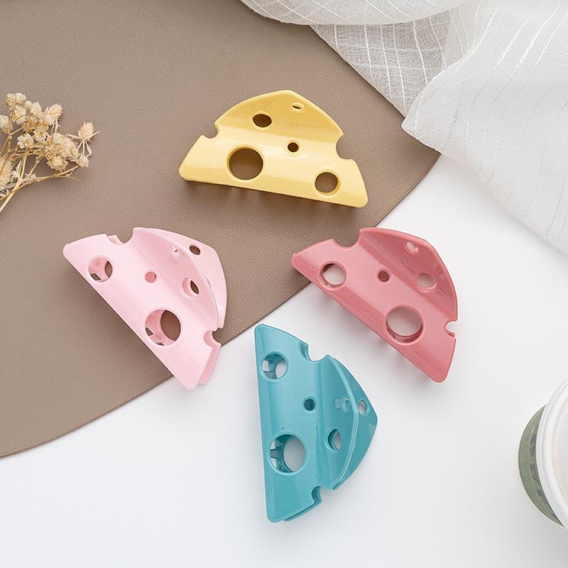 Lustiger Käse Käse Haarspange Für Frauen Mädchen Krallenclip Cartoon Hohl Acryl Haarnadel Haare Haarklammer Mode Haaraccessoires