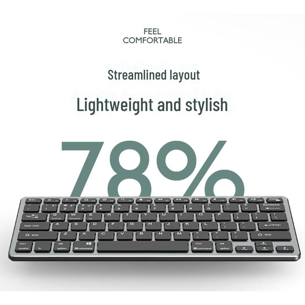 Leises, wiederaufladbares Bluetooth-Tastatur- und -Maus-Set für Büro, Gaming und den Heimgebrauch