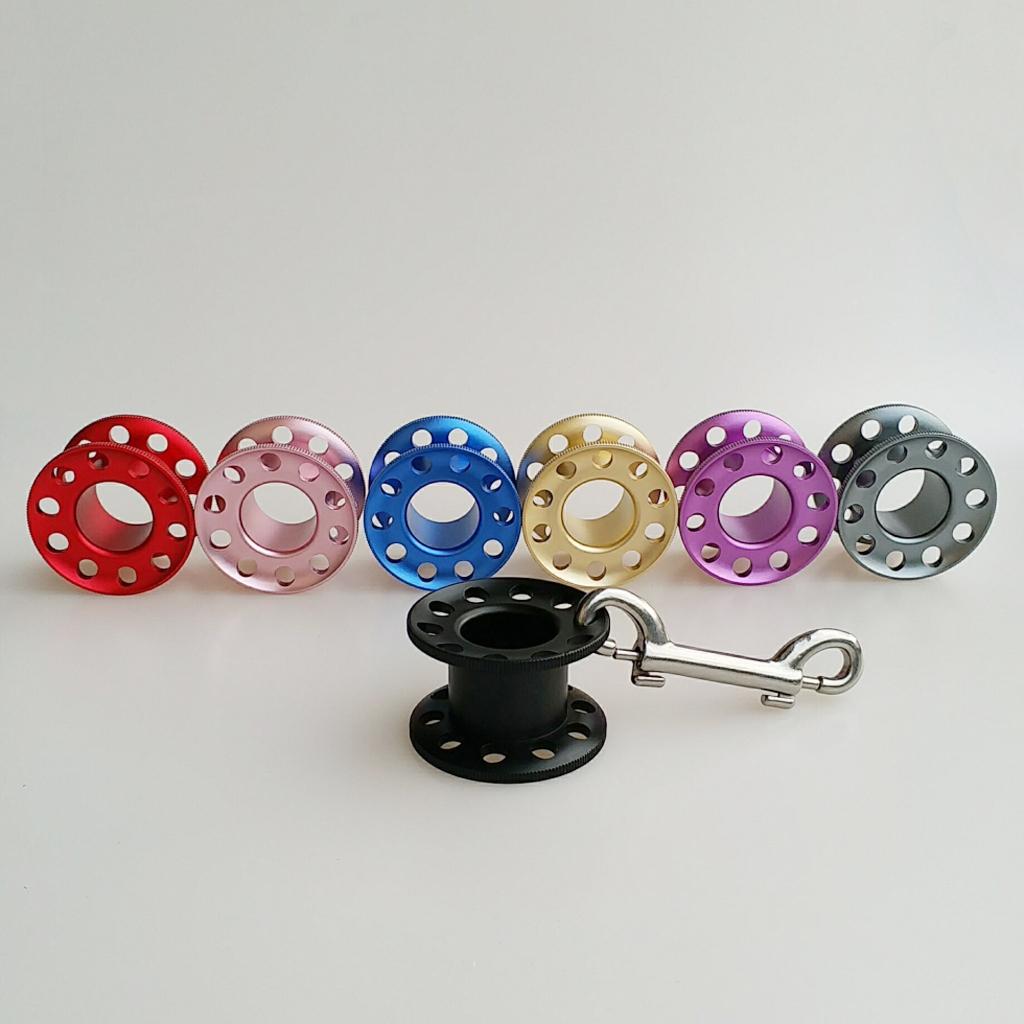 Strapazierfähige Ultraleichte Aluminium Tauchen Tauch Leere Finger Tech Wreck Spule Schnorcheln Führungsleine Rolle Wassersport Zubehör