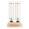 [Official] [2026 Model] Electric Salt & Pepper Mill Mini White 7935JP-WH 3-Month Extended Warranty Black Pepper Rock Salt One-Handed Ope