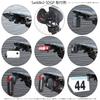 Universal Saddle Mount Type B Rail Diagonal Base Mount Only for Mounting GoPro Safety Light and Tail Adapters [REC MOUNT] (for Parts) [Saddle2-SDGP]