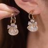 2PC Women's Fashion Trendy Pearl Bow Earrings Outdoor Travel Carnival Banquet Party Holiday Dressing Gifts