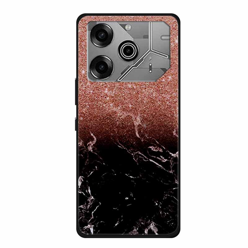 For Tecno Pova 6 Pro Case Marble TPU Silicone Soft Back Cover Phone Cases for Tecno Pova6Pro 5G LI9 Protector Mica Painted Coque