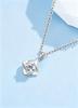 Elegant Four-Leaf Clover Zircon Necklace & Ring Pendant - Classic, Fashionable Gift for Girlfriend, 2026 Collection