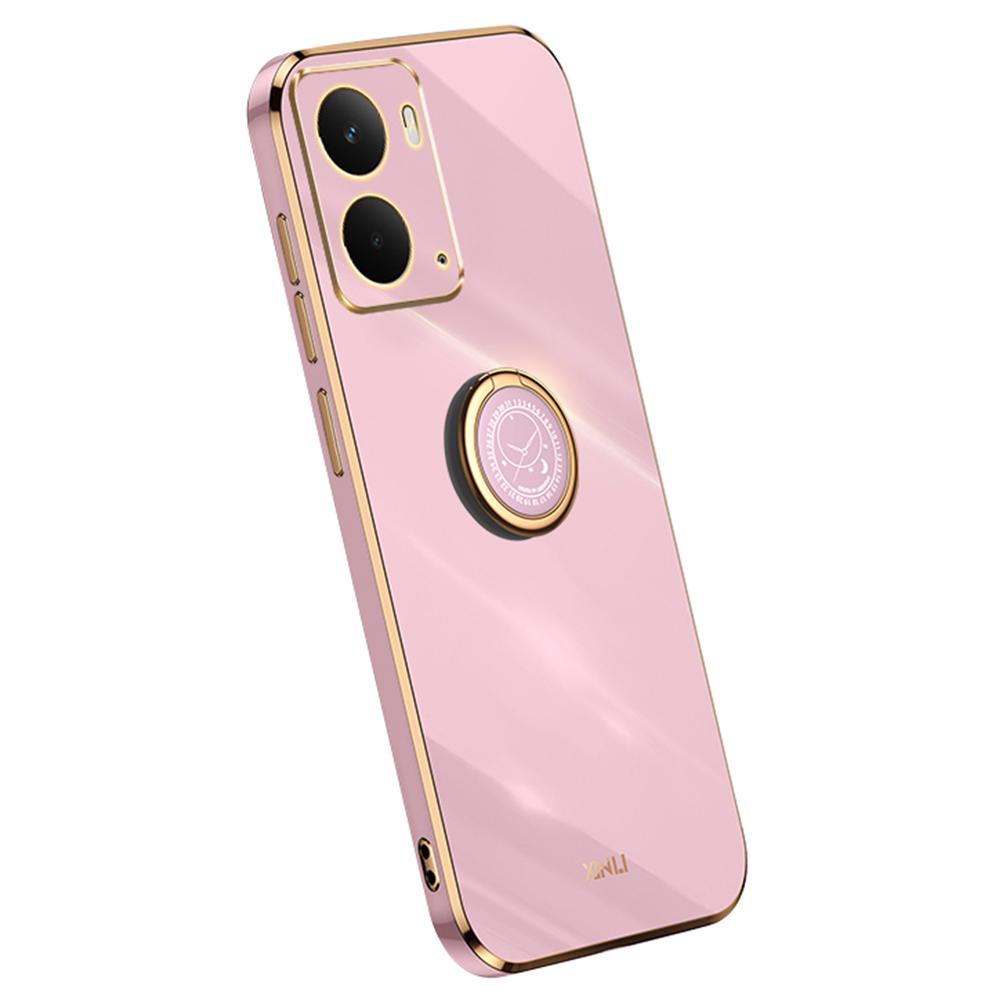 XINLI For Realme Neo7x 5G Case Ring Kickstand Electroplating TPU Phone Cover