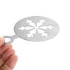 WTEMPO 4PCS Creative Coffee Latte Art Molds Stainless Steel Fancy Cake Decorations Making Molds Milk Foam Spray Powder Mold Snowflake Heart Pattern
