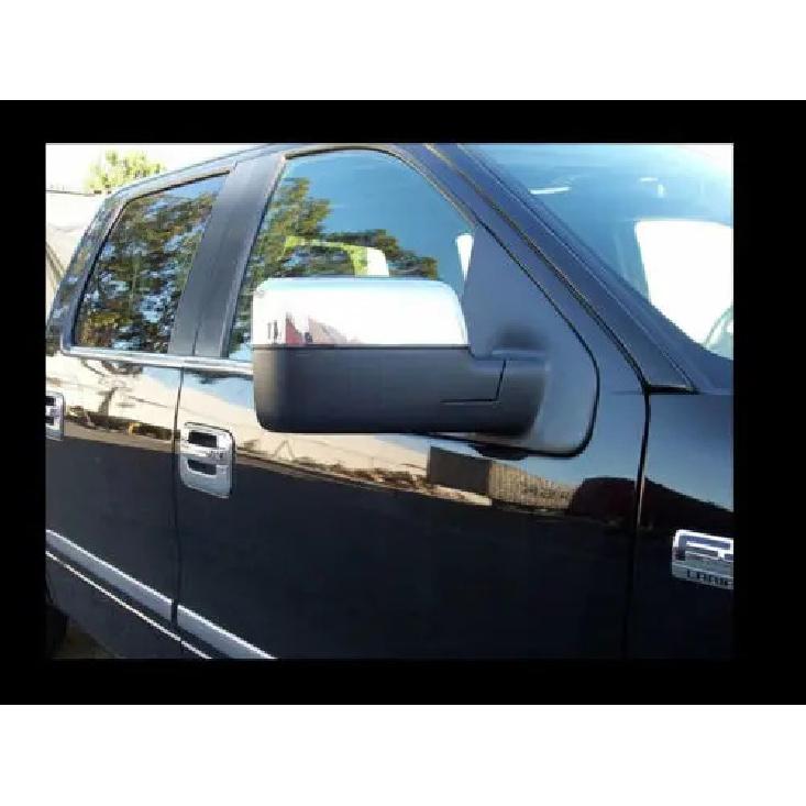 

Chrome Top Half Mirror Cover 2 Pcs Set For Ford F150 2004-2008