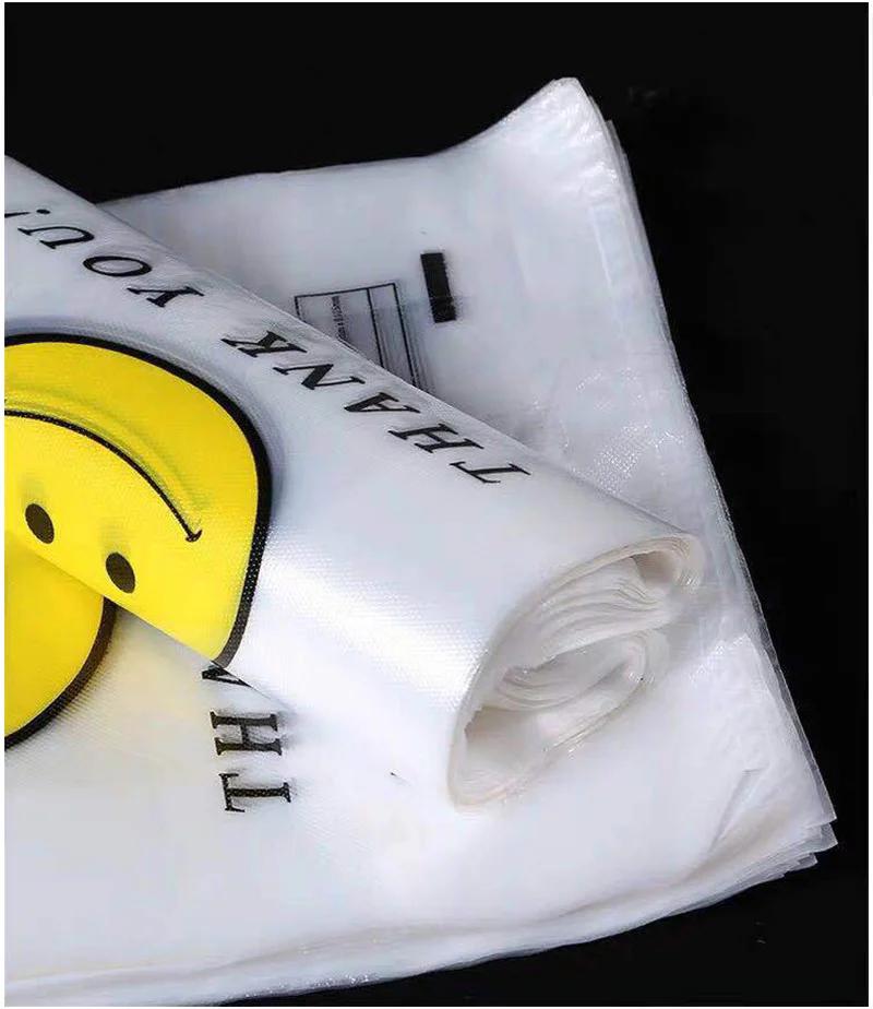 50 Pcs Plastic Bag  Tote Bag Convenience Storeb Cartoon Gift with Bag Gift Bag Bundle Retail Bags Shopping Bags with Handles