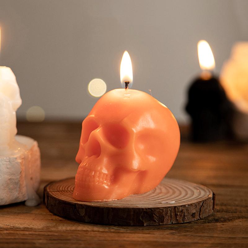 Halloween Halloween Props Cute Long Burning Time Holiday Decorations Room Fragrance Ghost Shape Multicolor