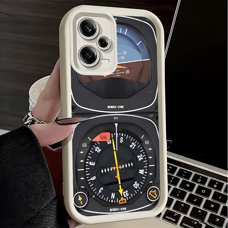 Phone Case for Xiaomi Redmi Note 15 14 13 Pro Plus Aircraft Instrument Cockpit Radar Shell 12S 11 11S 11T 5G 14S Soft Silicone F