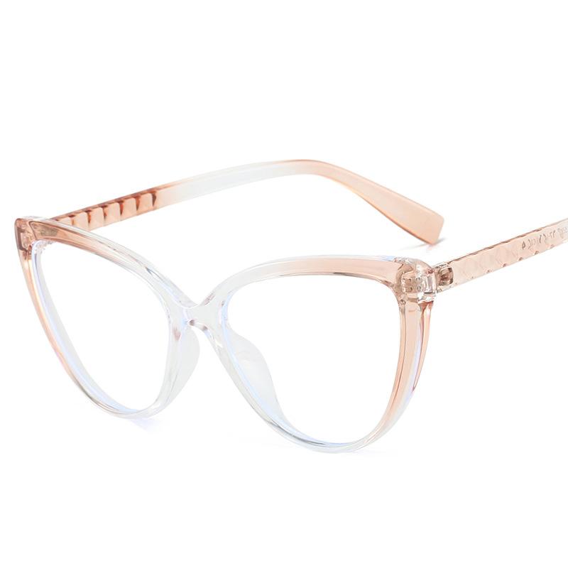 Vintage Large Frame Glasses With Fashionable Eyeglass Frames One Size коричневый