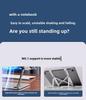 Adjustable Turbo Cooling Laptop Stand: Suspended Carbon Steel Base for Heightened Cooling