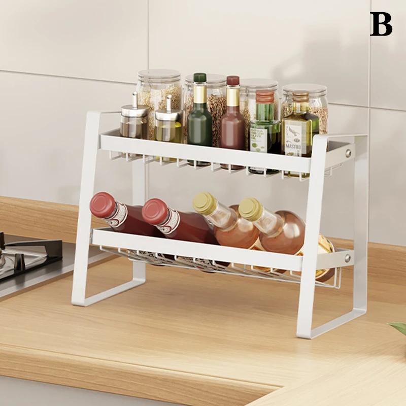 New Kitchen Spice Rack Organizer Multi Layer Seasoning Condiment Shelf Bevelled Design Perfect For Seasoning Bottles 6690₽