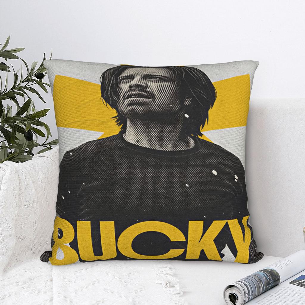 Bucky Barnes Winter Soldier Pillow Case Soft Pillow Cover For Sofa Home Decoration Fashion Pillowcases