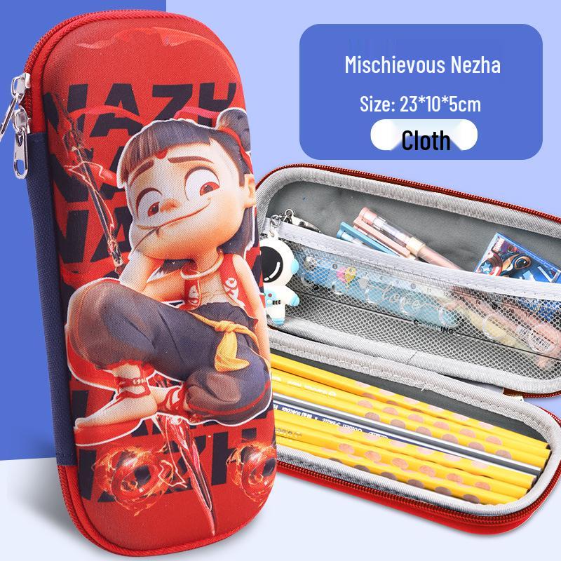 3D Large Capacity EVA Pencil Case for Kids - Multifunctional Storage Bag for Boys and Girls