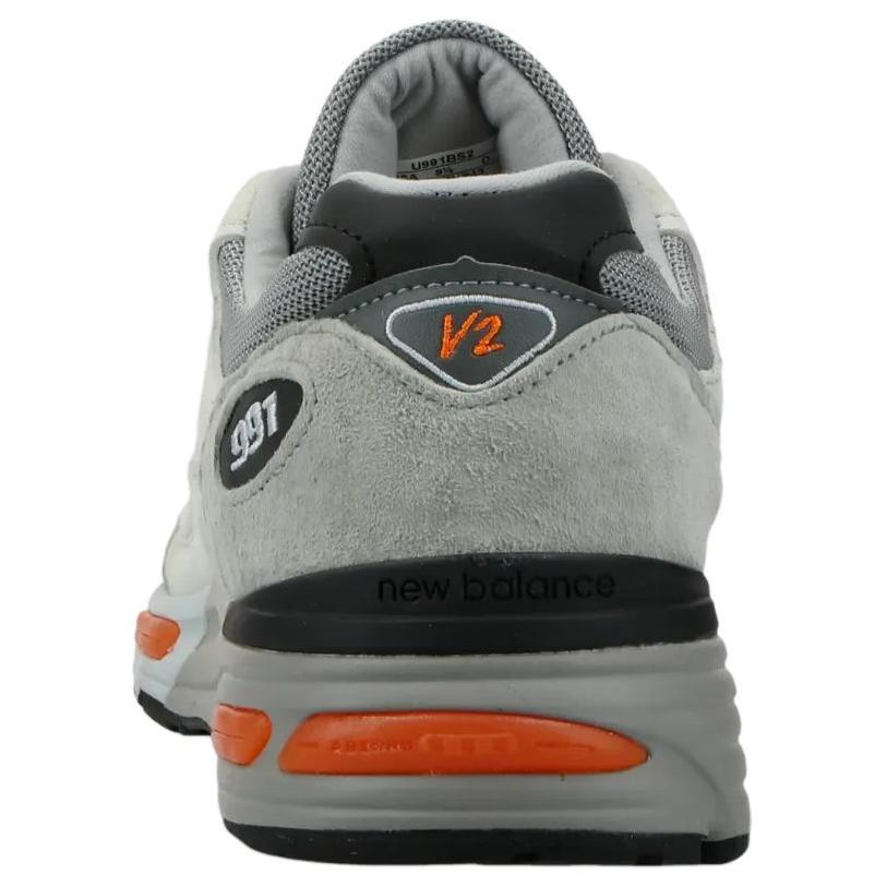 New New Balance 991v2 MiUK Pelican Grey Orange U991BS2