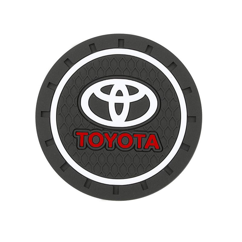 

Car Coaster Water Cup Bottle Holder Anti-slip Pad Mat Silica Gel Waterproof For Toyota Corolla Camry Hilux Rav4 Car Accessories