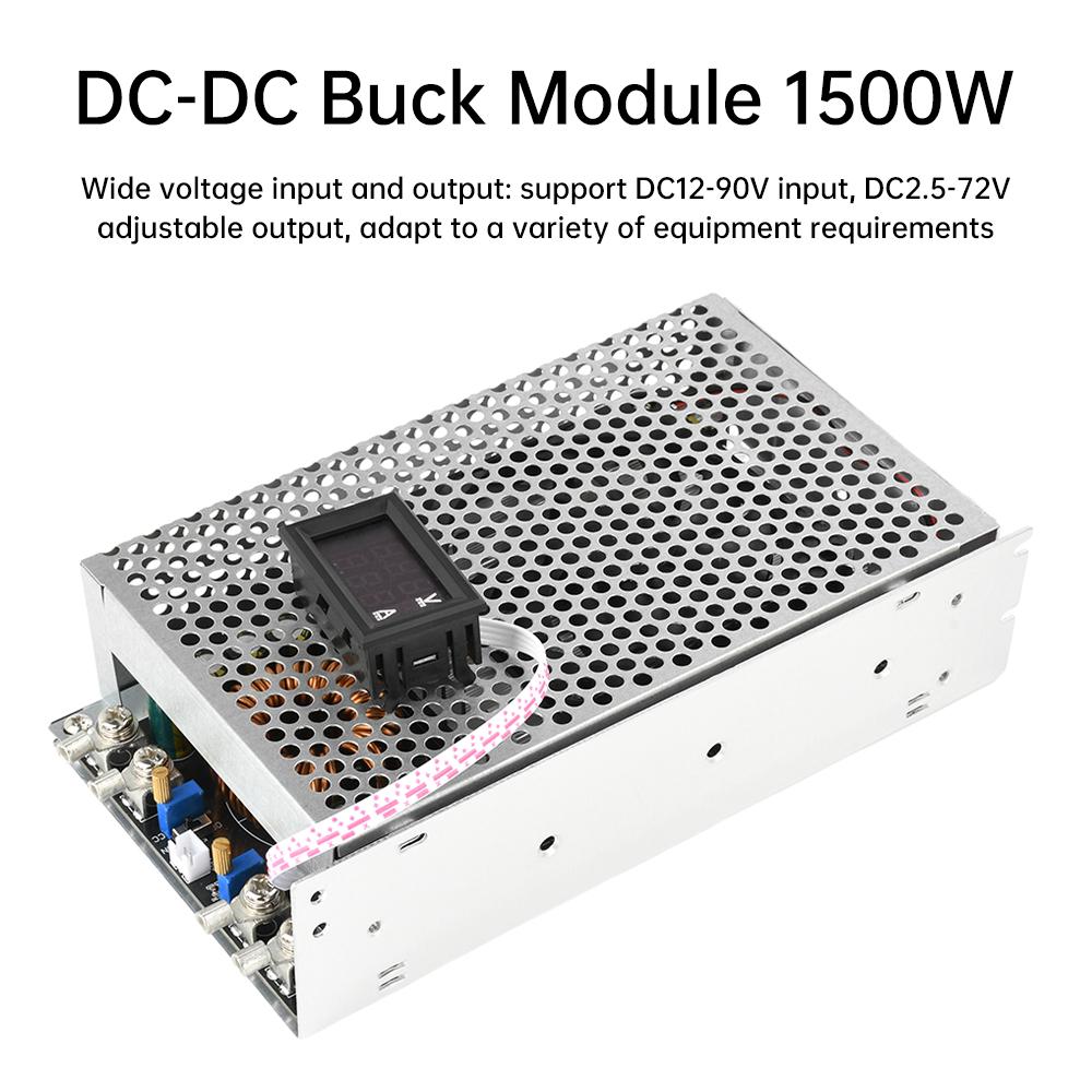 DC-DC Step-Down Module 1500W DC 15-90V to DC 2.5-72V 1.5-50A Adjustable Constant Voltage/Constant Current Module