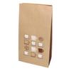 Indigo Wrapping Paper Bottom Bags S Coffee Pattern Brown Kraft Gift Bags 10 Pieces PP046