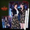 Brightlara Women's Police Military Costume, Halloween Costume (cos063-BK-M)