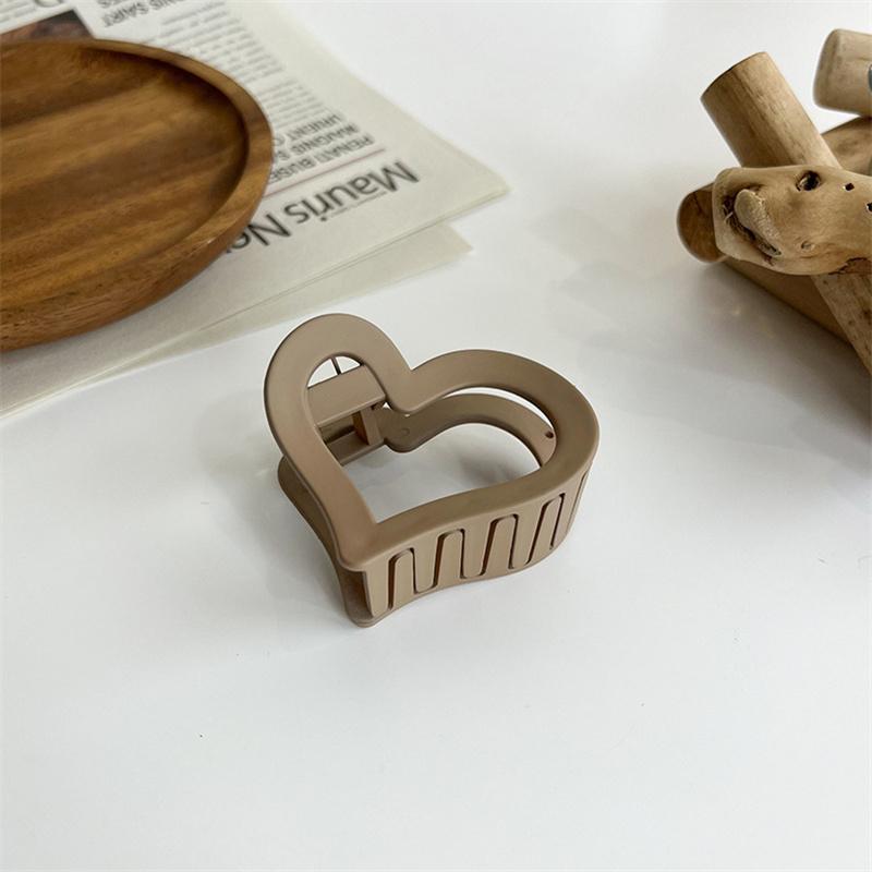 1Pcs Korean Coffee Beige Large Hair Claw Acrylic Hairpin Geometry Barrette Crab Hair Clips Headwear Womens Girl Hair Accessories