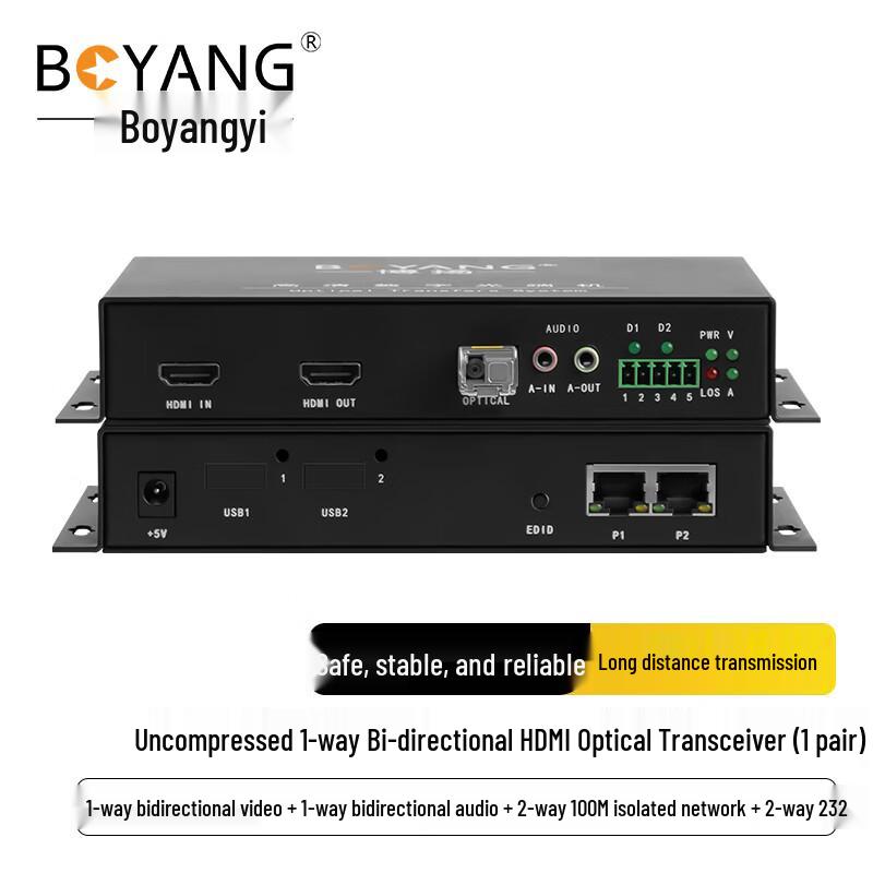 Boyang HDMI & Multi-Service Glasfaser-Transceiver