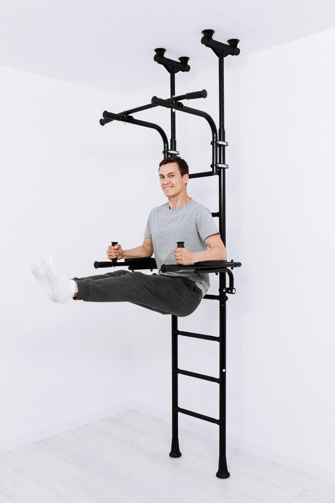 Teenager Plus extension gymnastics ladder - white and black