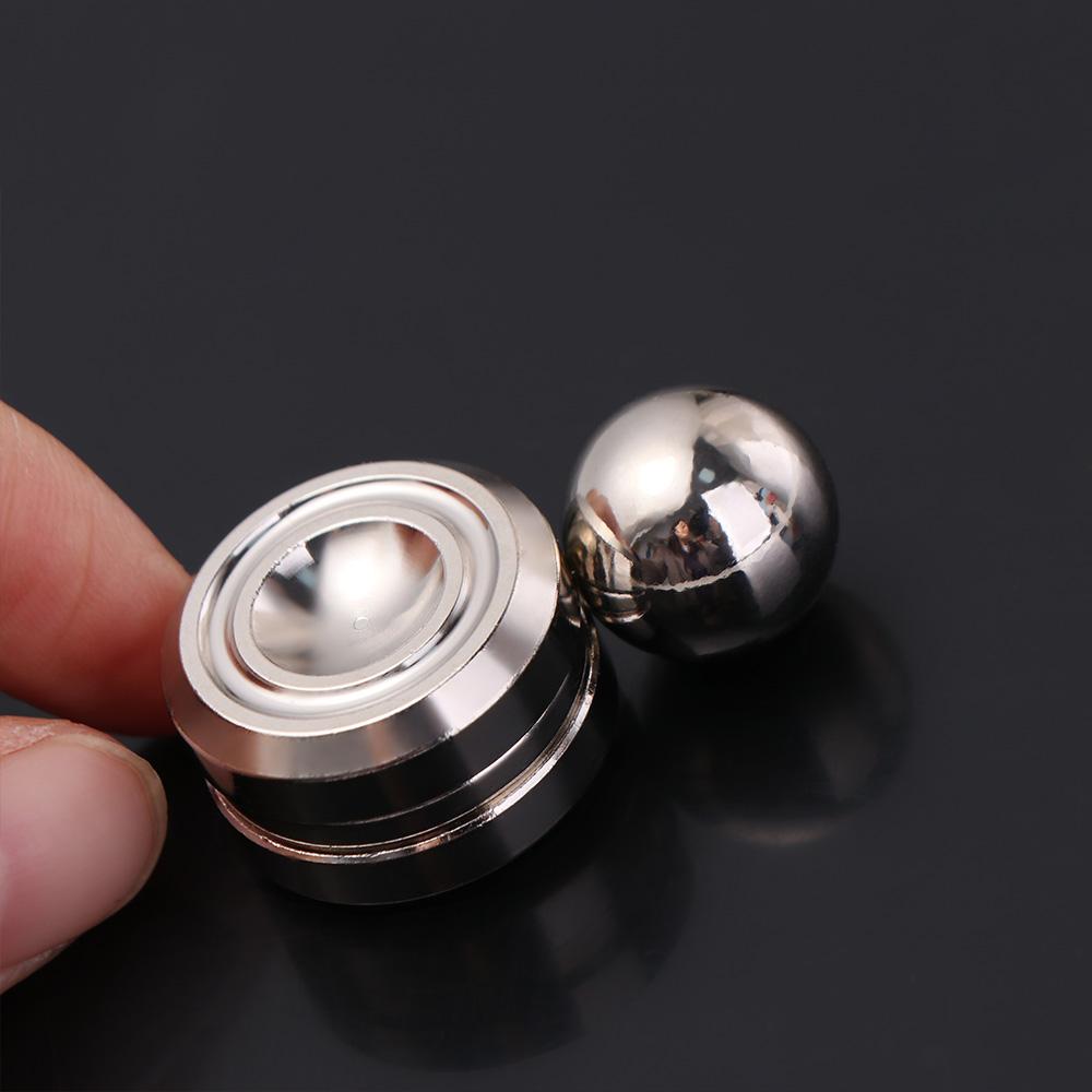 Metal Fidget Spinner Hand Exerciser Magnetic Rotary Gyro Fingertip Portable Interactive Orbital Fidget Spinner