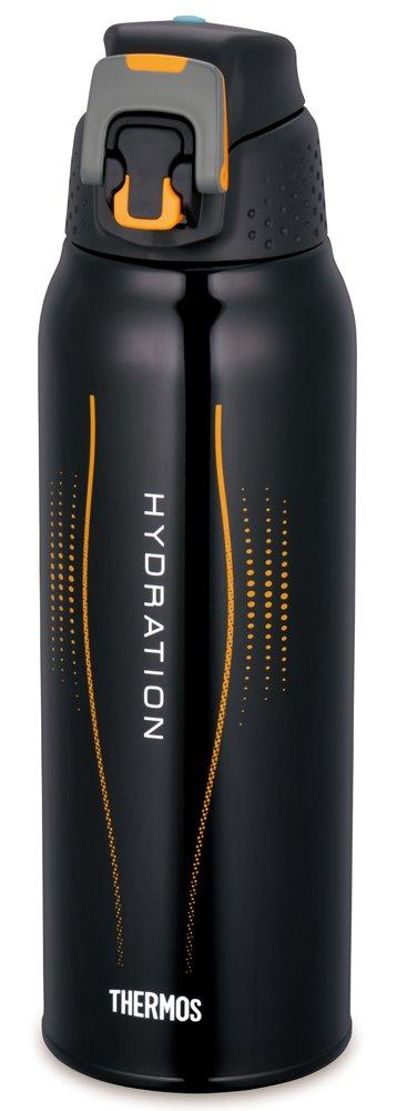 Thermos Garrafa Térmica Esportiva com Isolamento a Vácuo Aberta Gradiente Preto [Tipo de Um Toque] 1,0 L FFZ-1002F BK-G