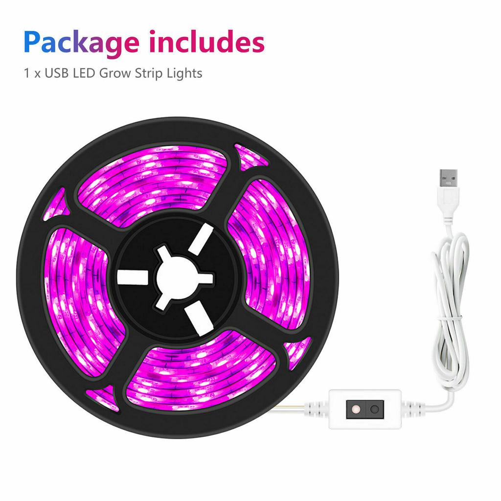 Led Grow Light Strip Waterproof Energy Saving Full Spectrum Grow Lamp For Indoor Plant Vegetable