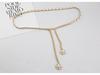 Women's Trendy Metal Waist Chain Belt with Decorative Skirt