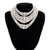 Baroque Multilayer Pearl Necklace - Retro French Choker for Women