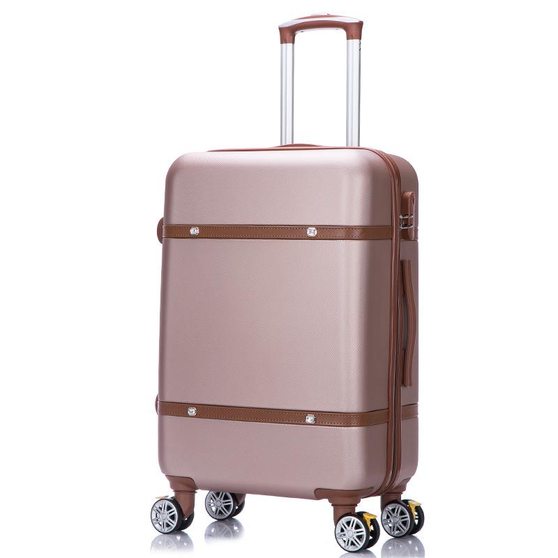 Retro Large Capacity Suitcase with Universal Wheels, Trolley Cabin Luggage for Men and Women