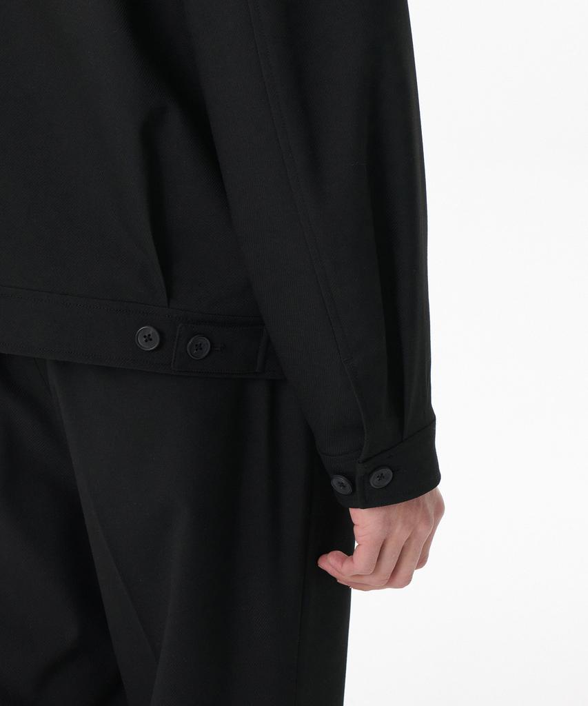 Musinsa Standard Whipcord Minimal Zip-Up Trucker Jacket [Black]