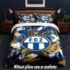 FC Zürich Diseño Juego de Cama Juego de Ropa de Cama 1 Funda Nórdica + 2 Fundas de Almohada Suave Transpirable Ropa de Cama para el Hogar