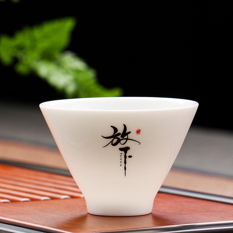 Kung Fu Ceramics Tea Cup Travel Meditation Cup Portable Personal Single Cup Tea Chinese House Drinking Teaware Accessories New