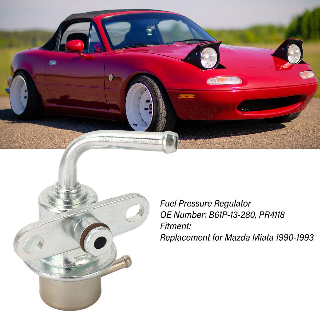 Fuel Pressure Regulator B61P‑13‑280 Fuel Injection Rail Pressure Regulator Replacement for Mazda Miata 1990 to 1993