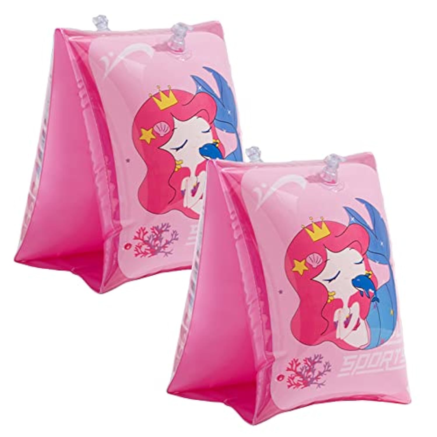 

Нарукавники для детей, аксессуары для бассейна с героями мультфильмов, двухкамерная система для мальчиков и девочек, бассейн, пляж 28.5*13.5cm,2Pcs розовый