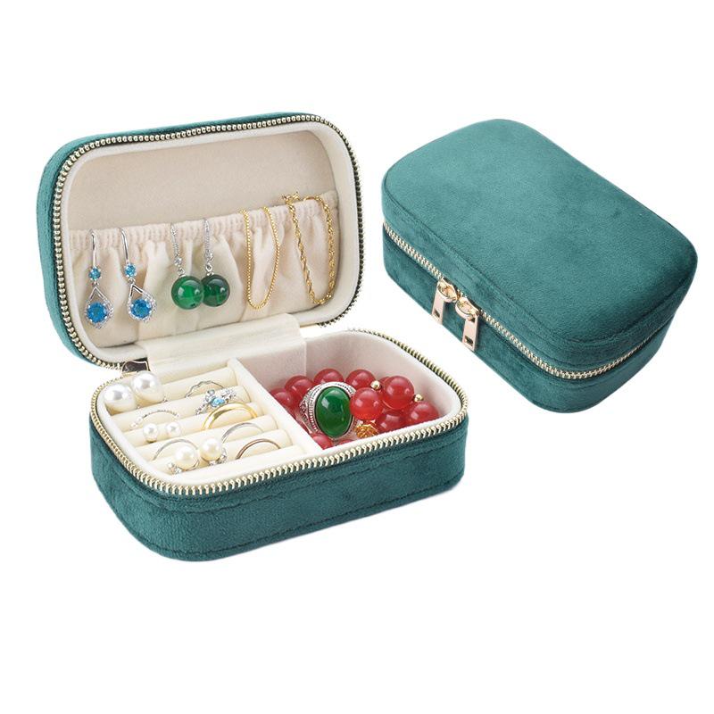 2025 Portable Velvet Jewelry Storage and Ring Box