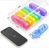 Premuim Weekly Pill Box Cases Organizer Large 7 Day Pill Box 3 Times A Day Container Portable for Medication Vitamins Fish Oil