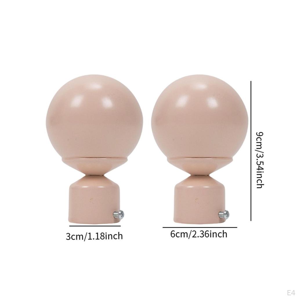 2 stück Fenster Vorhang Stange Endstücke Pole Enden Tragbare Drapieren Finals für Home Dekoration