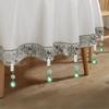 6PCS with Metal Clip Glass Table Cover Pendant Windproof Tablecloth Clip Tablecloth Hanger  Outdoor